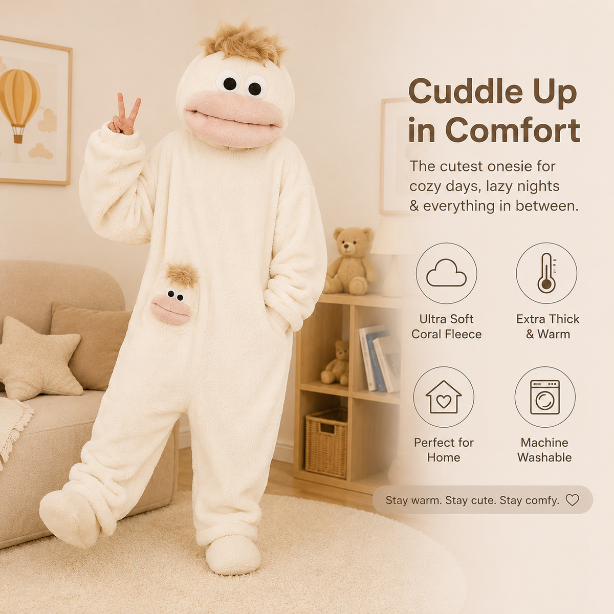 Sunday Sleeper™ Cozy Character Onesie
