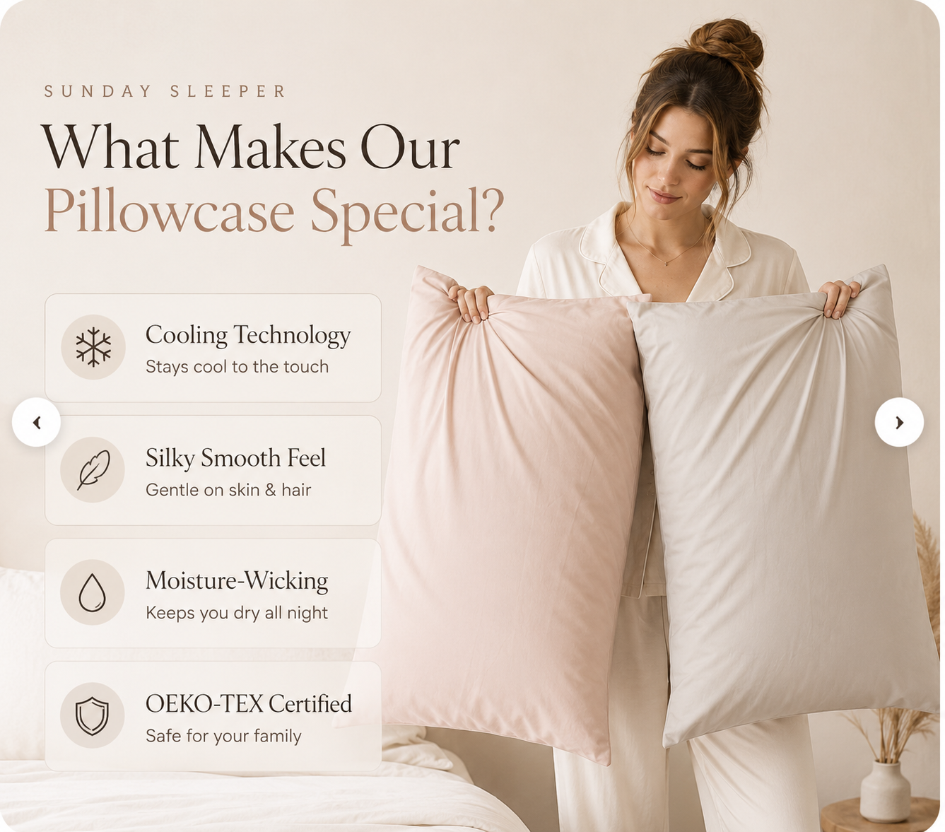 Sunday Sleeper™ Cool Touch Pillowcase