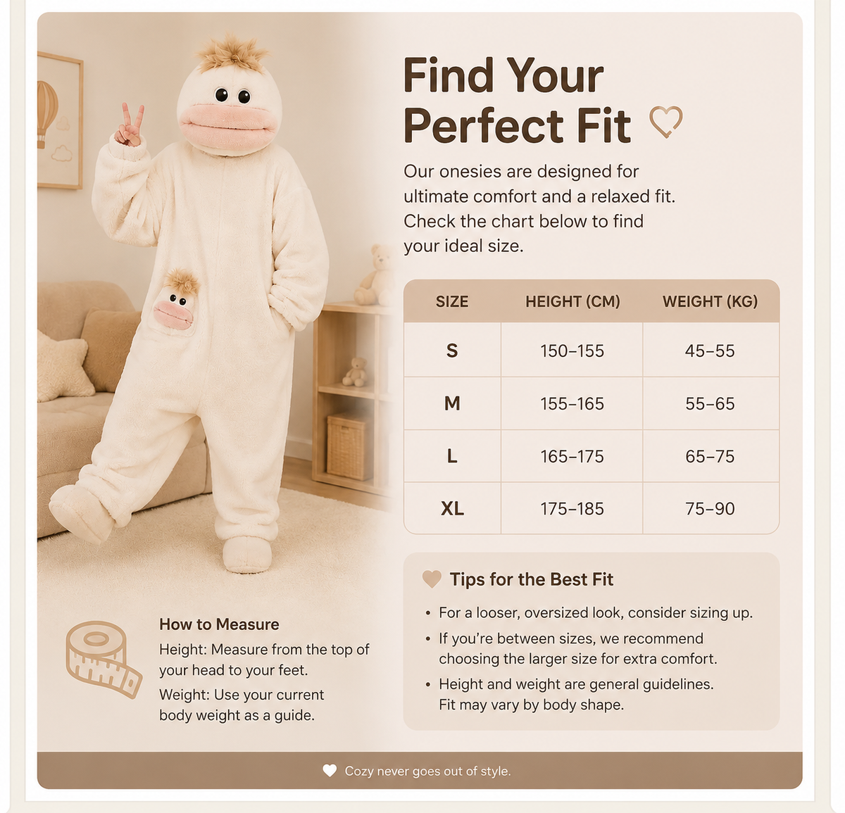 Sunday Sleeper™ Cozy Character Onesie